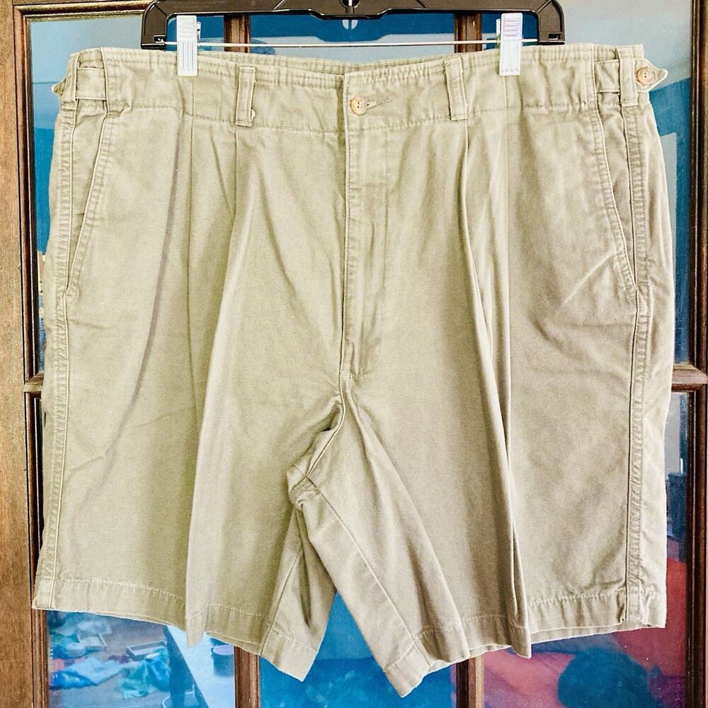 1990s Chino Khaki Shorts Army Olive Green Hiking Grunge Dad Summer Work Camping